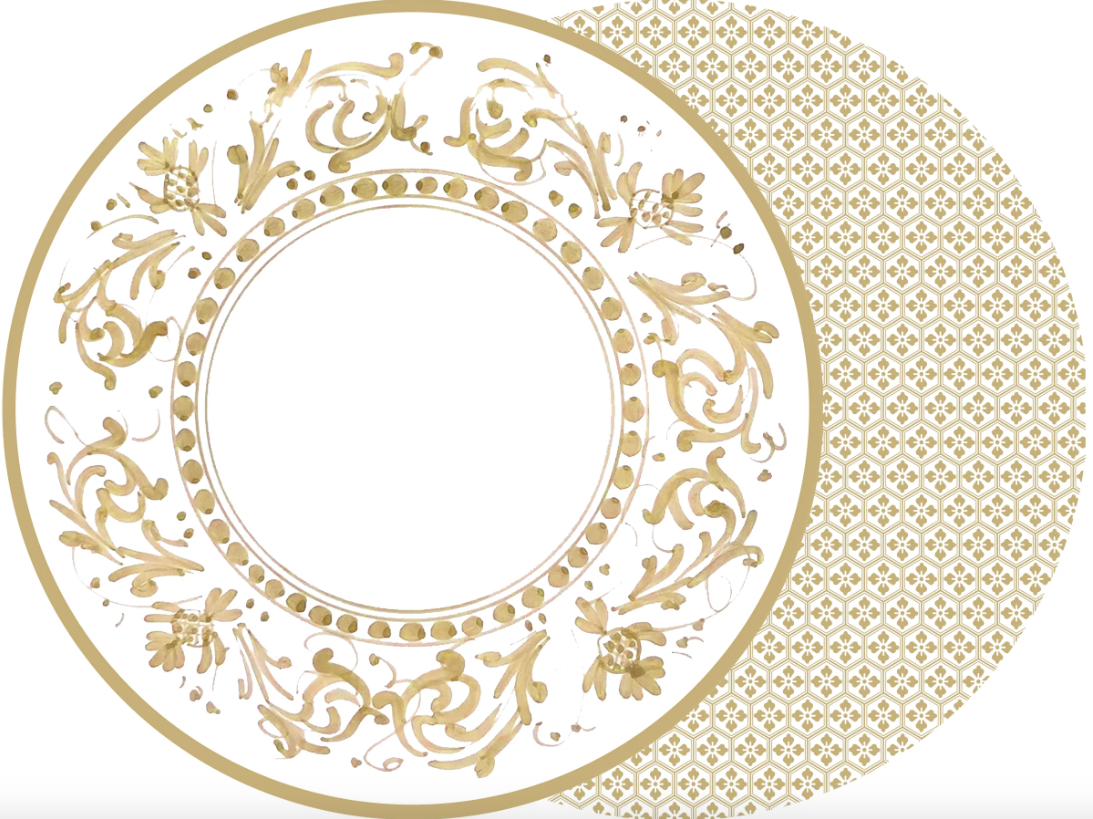 2-Sided Florentine Round Placemat