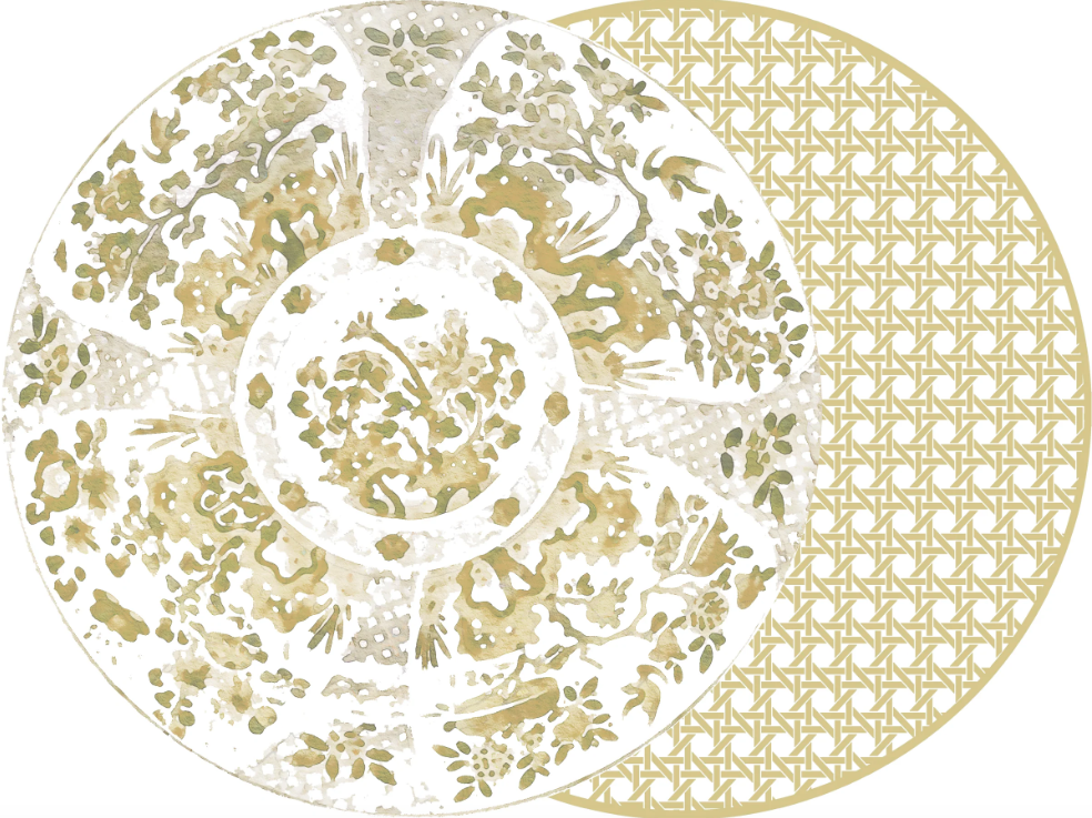 2-Sided Canton Round Placemat