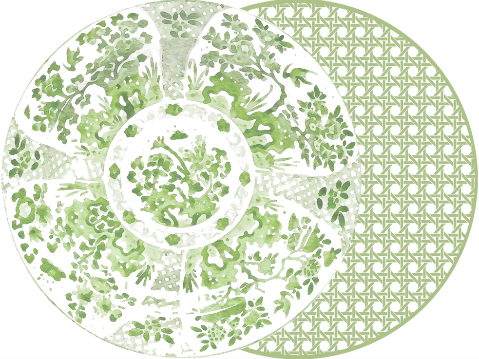 2-Sided Canton Round Placemat