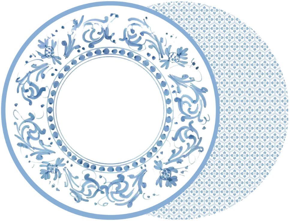 2-Sided Florentine Round Placemat