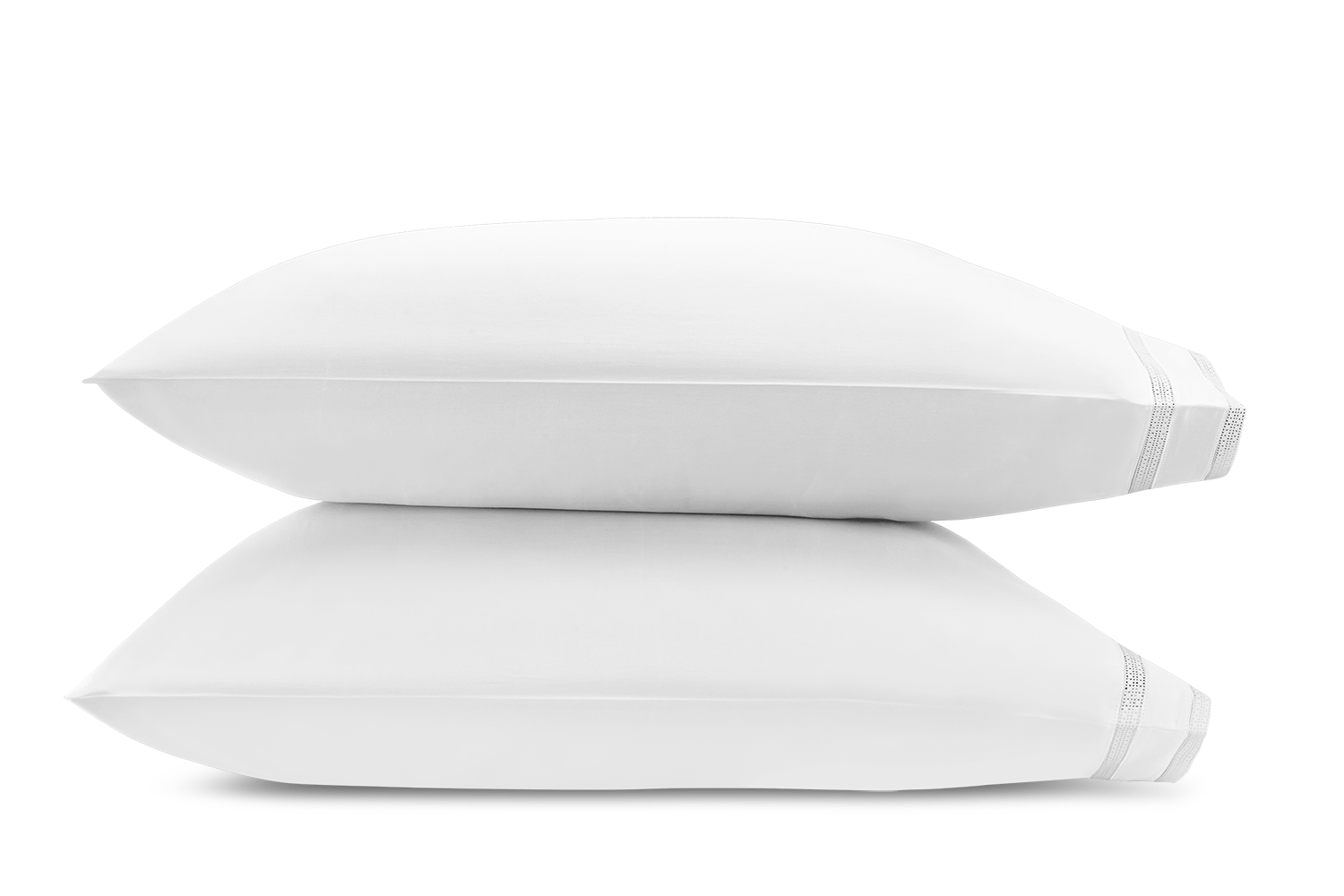 Grace Pair of Pillow Cases - White