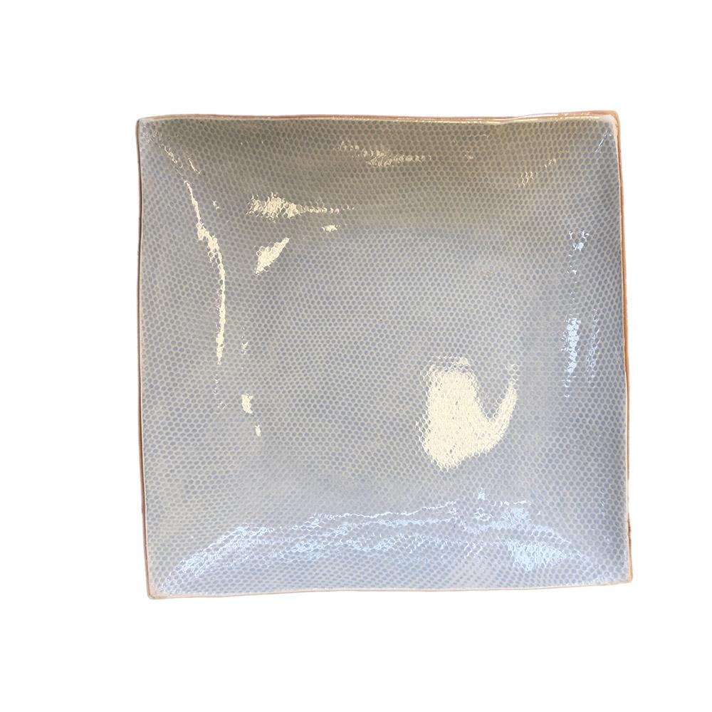 11" Square Platter - Honeycomb Opal