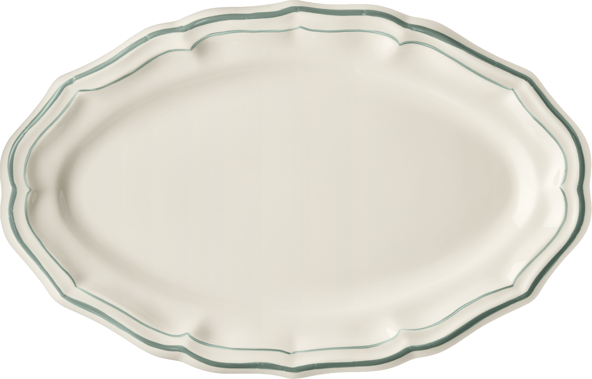 Filet Oval Platter - Earth Grey