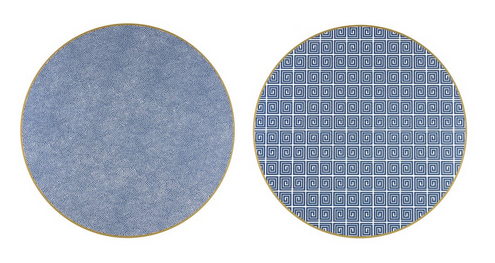 2-Sided Holly's Key Placemat - Navy