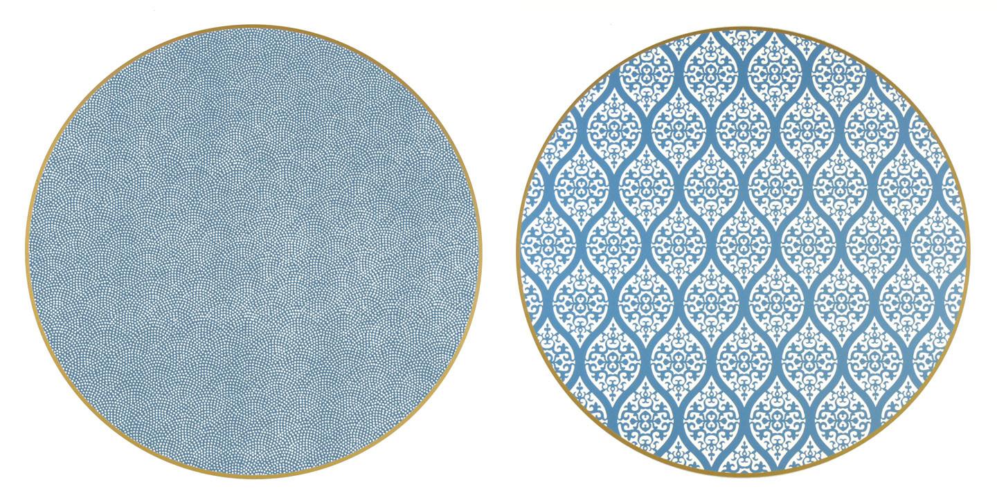 2-Sided Mod Square Round Placemat - Aegean