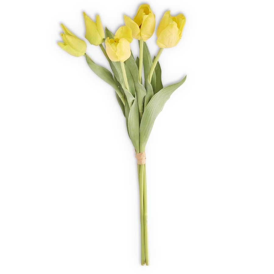 22" Tulip Bouquet - Yellow