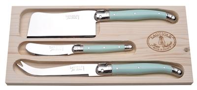 3-Piece Cheese Set - Turquoise