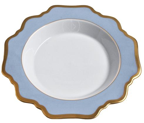 Anna's Palette Rim Soup Plate - Sky Blue