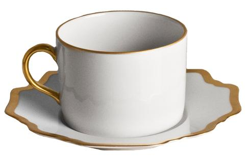 Anna's Tea Cup - Antique White/ Gold