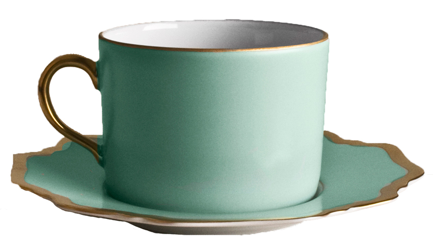 Anna's Palette Tea Cup - Aqua Green