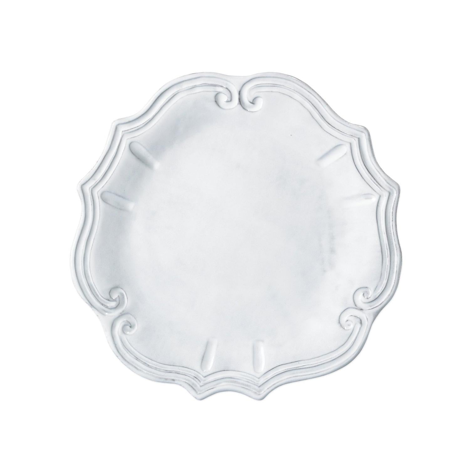 Baroque Dinner Plate - White