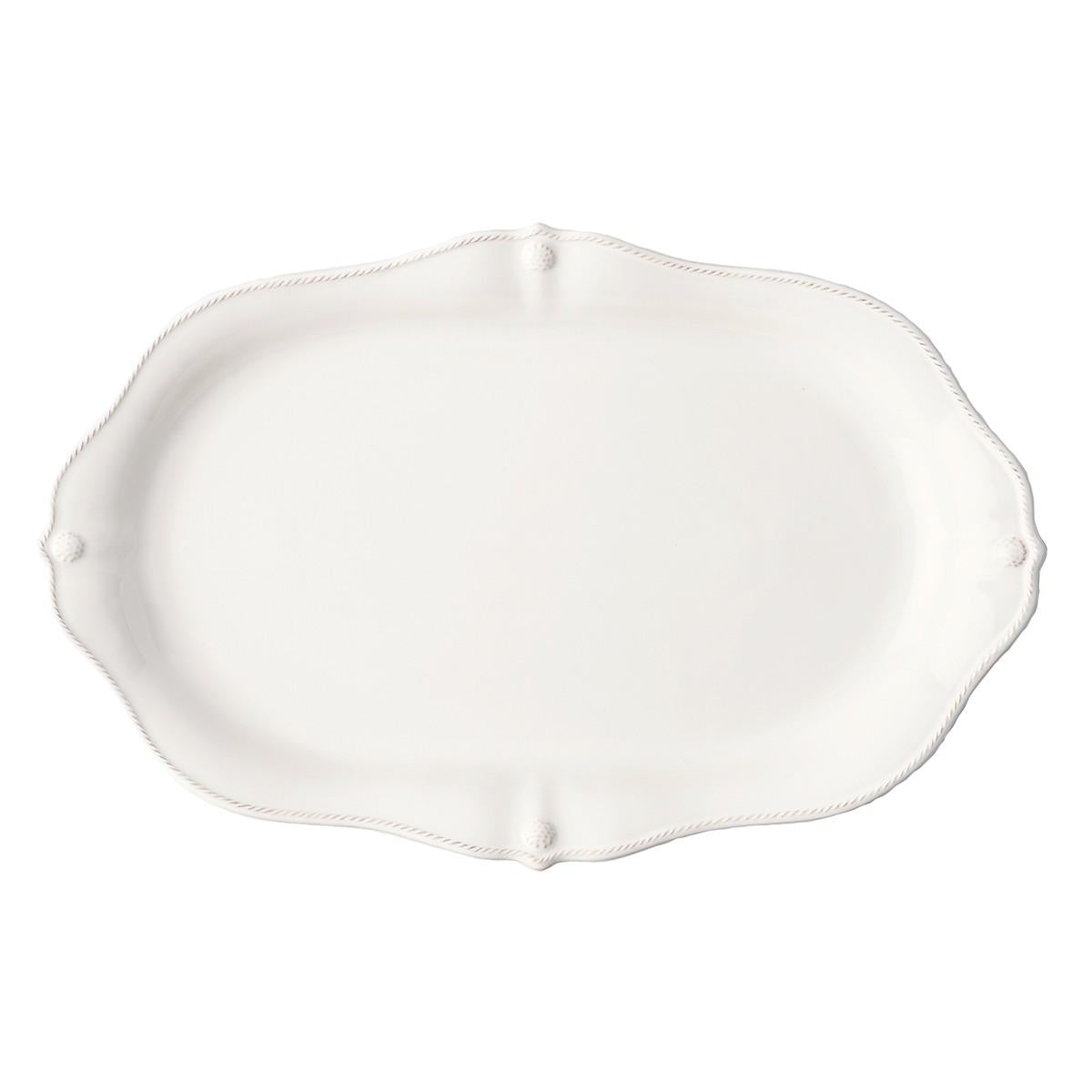 Berry & Thread 20" Oval Platter - Whitewash