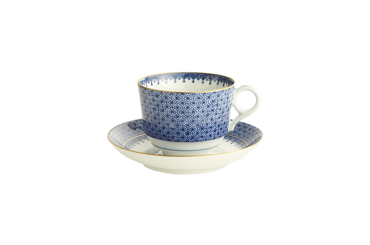 Blue Lace Teacup & Saucer