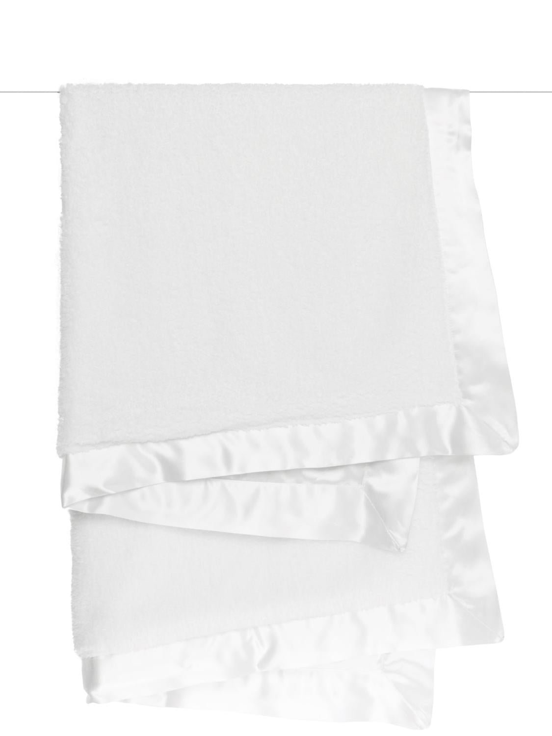 Chenille Baby Blanket - White
