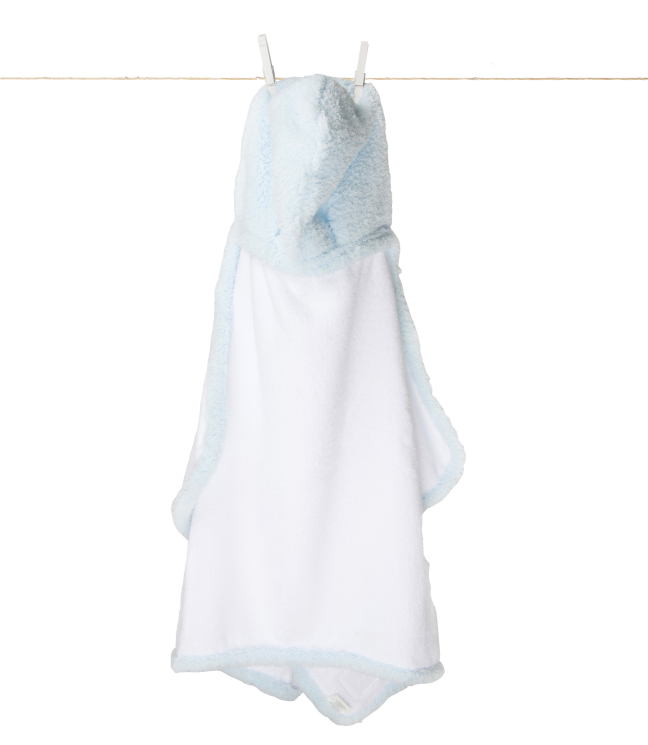 Chenille Hooded Towel - Blue