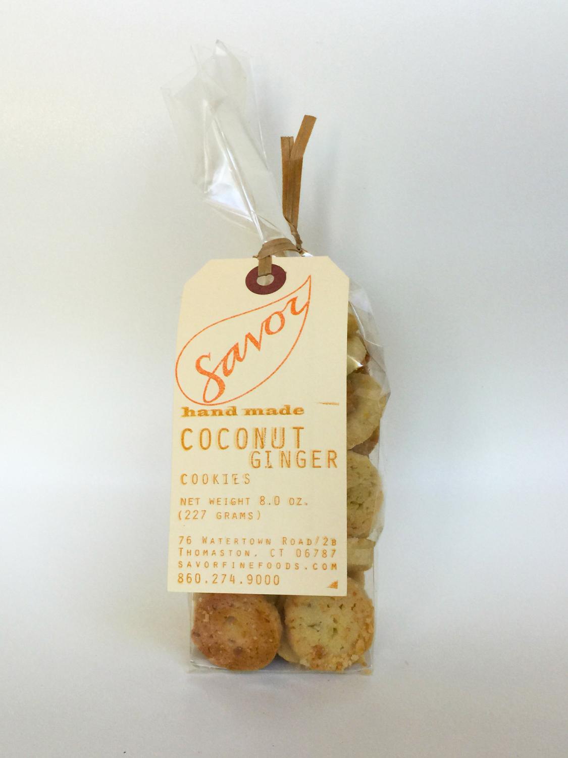 Coconut Ginger Cookies - 8oz