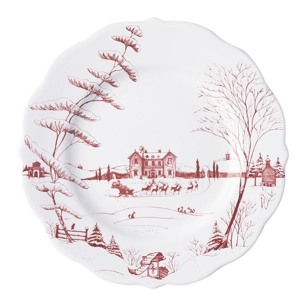 Country Estate Dinner Plate - Ruby