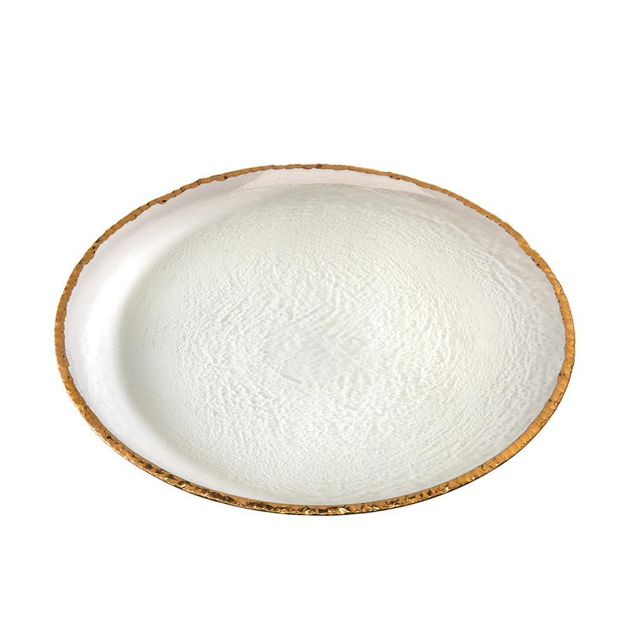 Edgey Charger/Serving Plate - GoldDefault Title