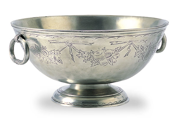 Engraved Footed Bowl