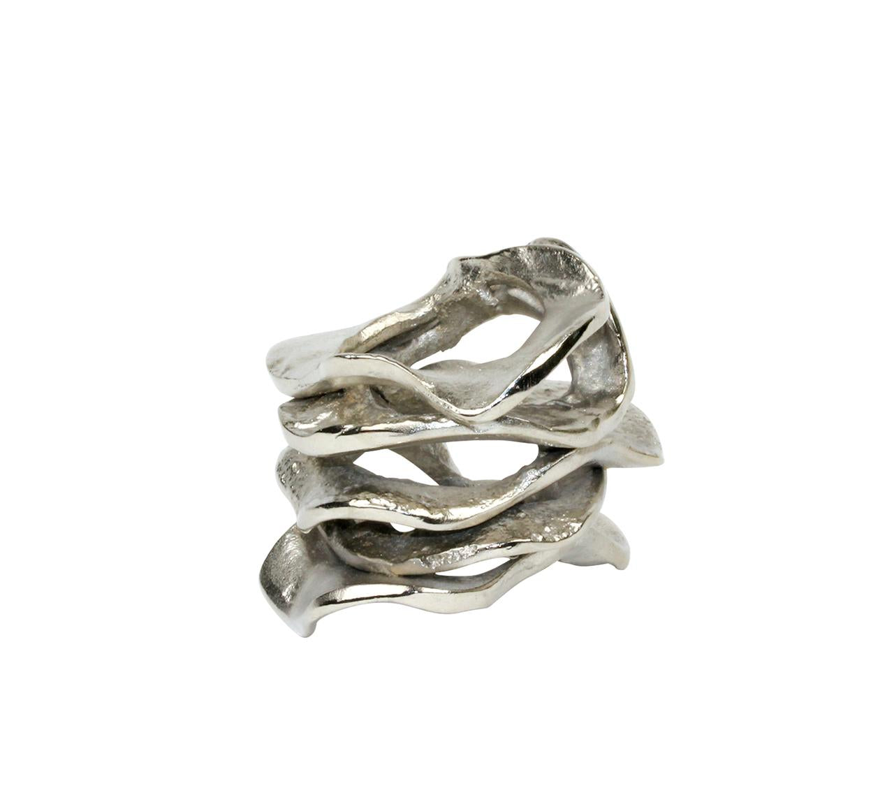 Flux Napkin Ring - Silver