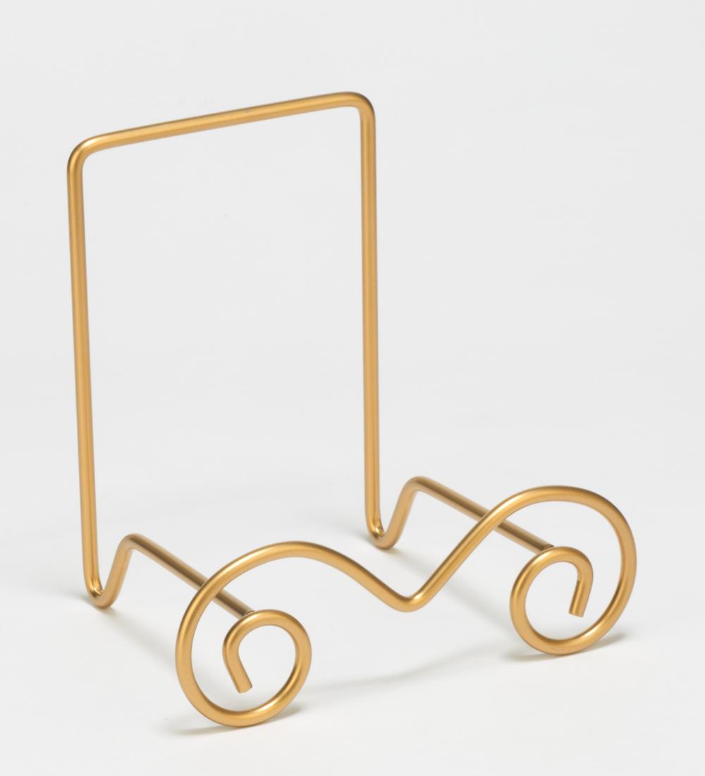 Gold Metal Bowl Easel - Small