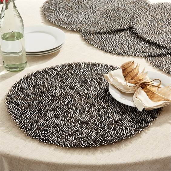 Guinea Feather Placemat