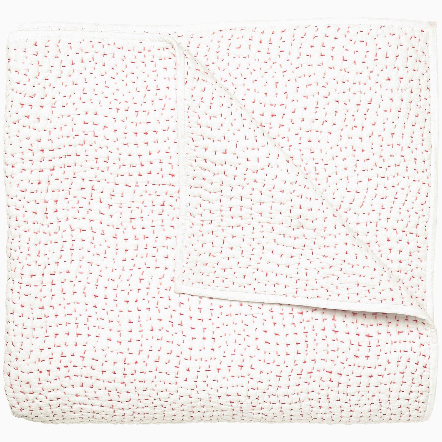 Hand Stitched Queen Coverlet - Lotus