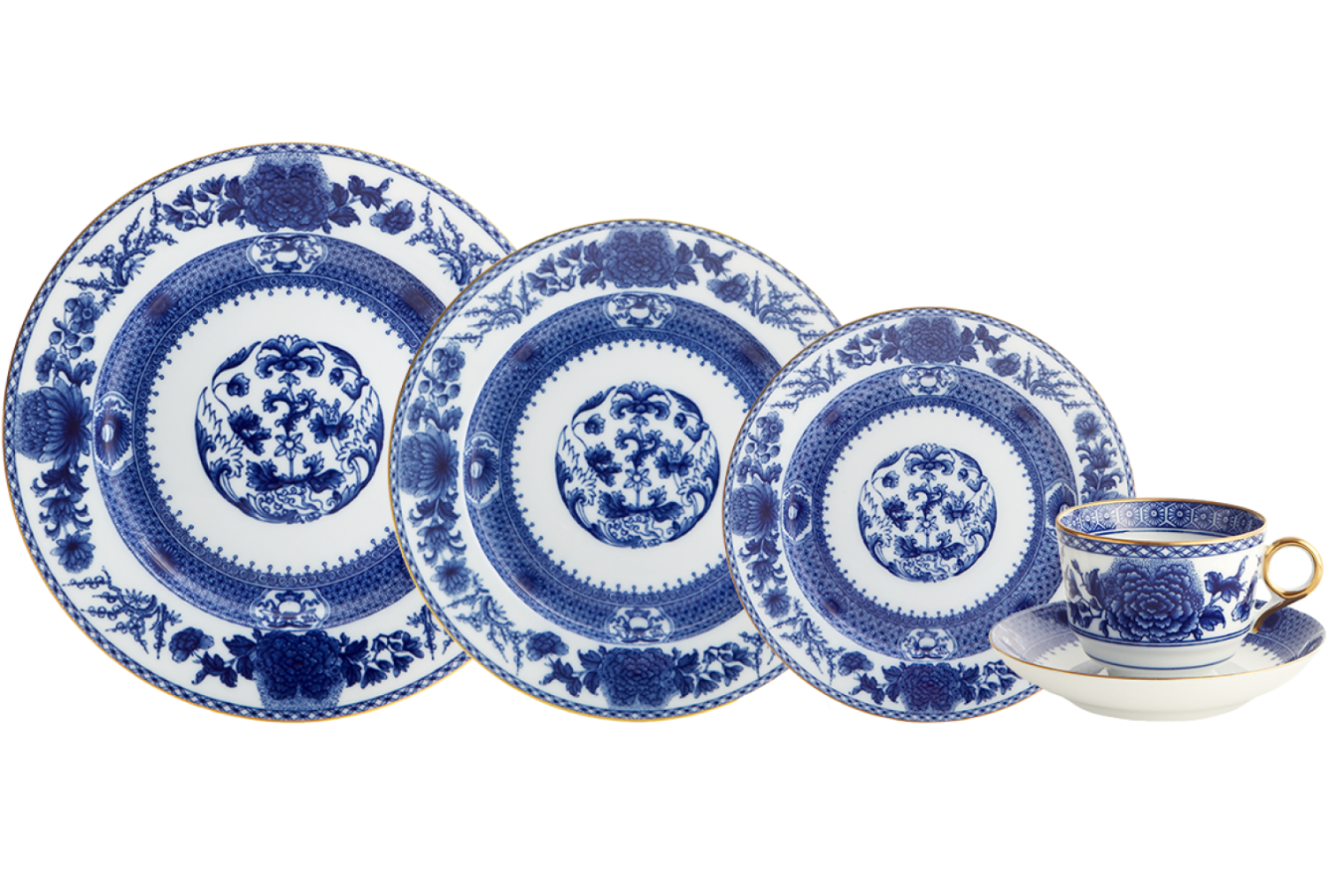 Imperial Blue 5pc Place Setting