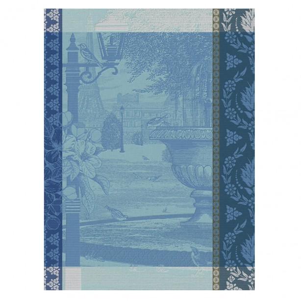Jardin Parisien Tea Towel - Fontaine Blue