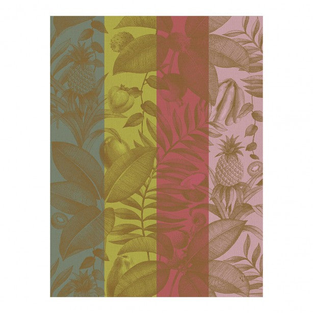 Fruits Exotiques Tea Towel - Pink