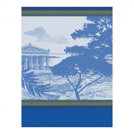 Voyage En Grèce Tea Towel - Blue