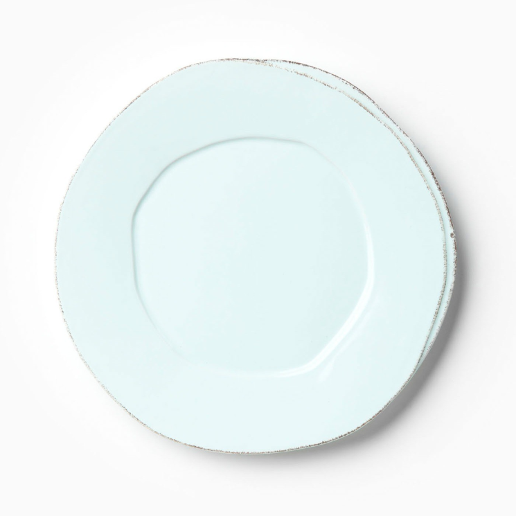 Lastra European Dinner Plate- Aqua