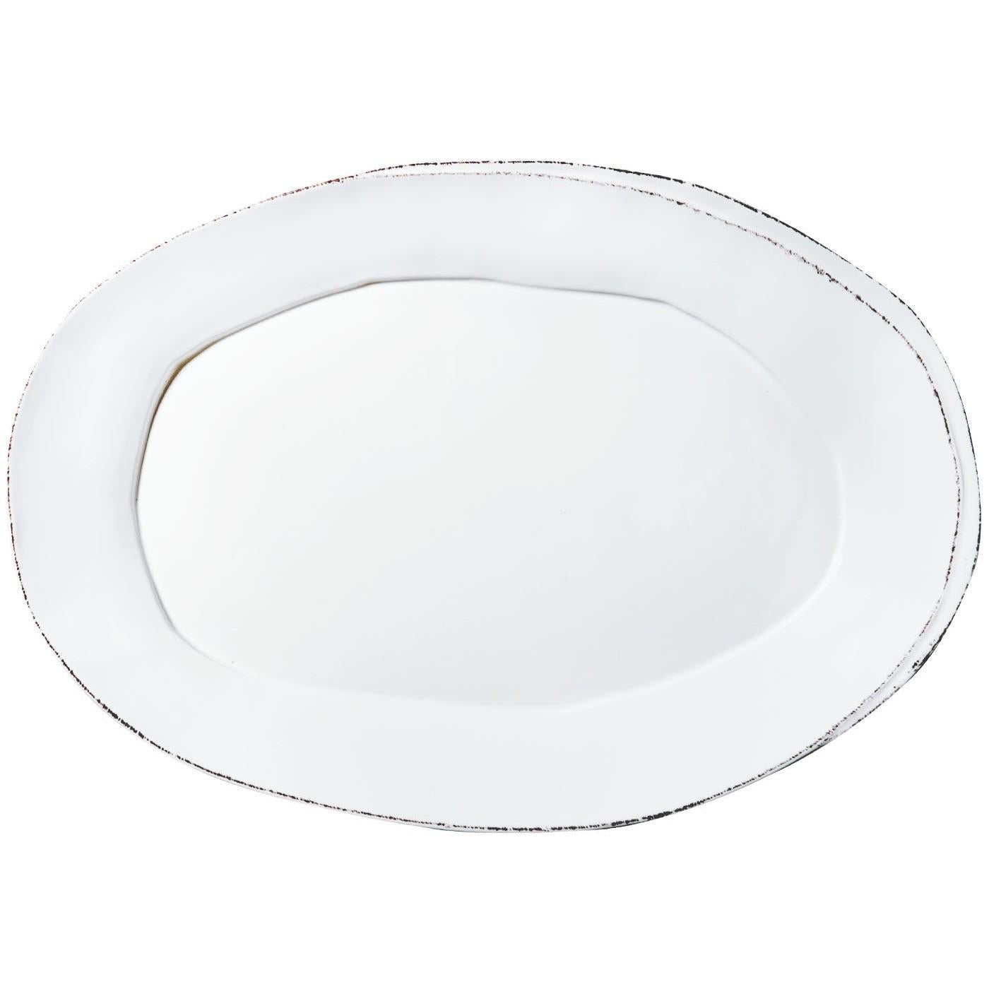 Lastra Oval Platter - White