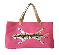 Leopard Shoulder Tote - Pink
