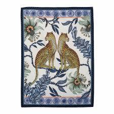 Lovebird Leopard Tea Towel