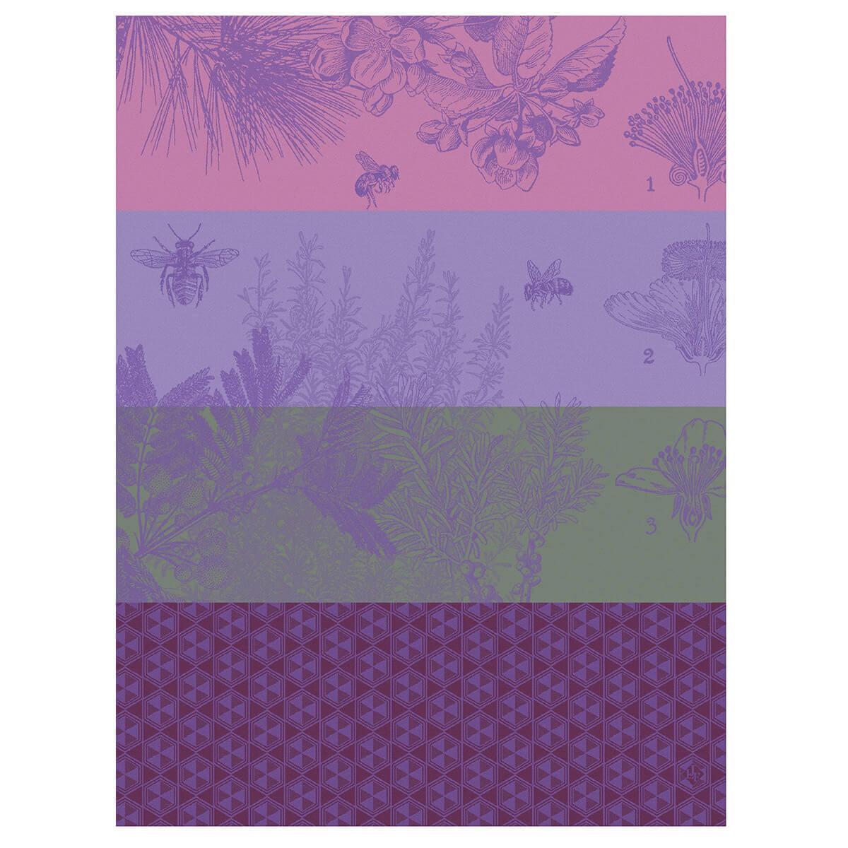 Miels de Fleur Tea Towel - Purple