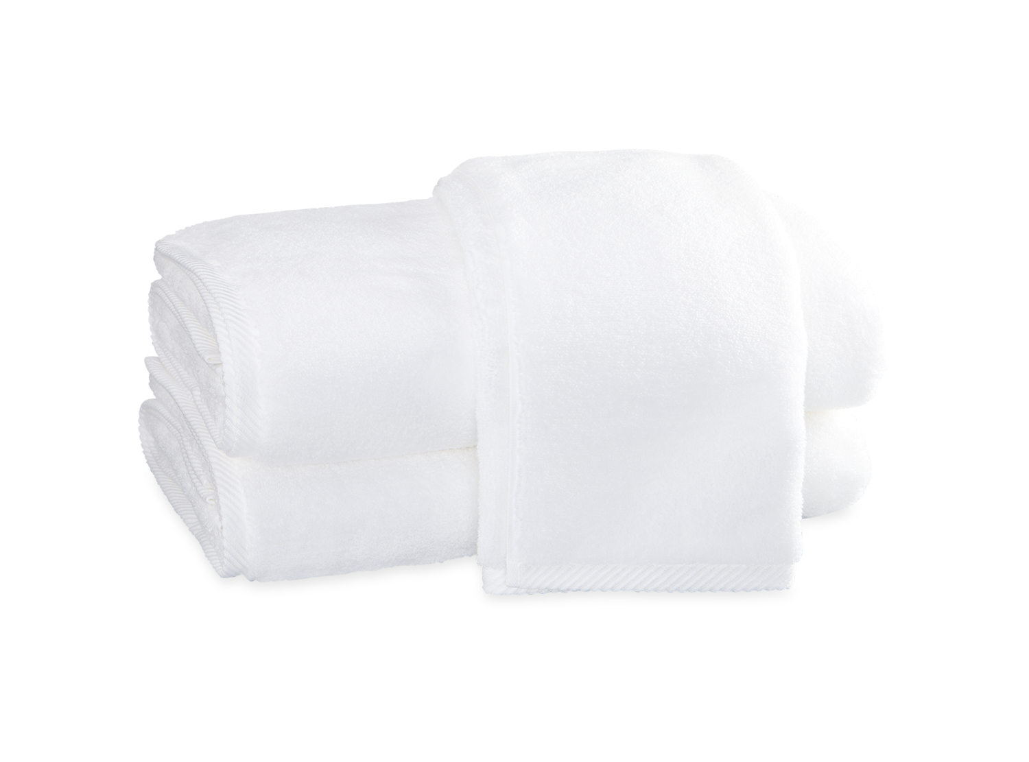Milagro Bath Towel with Monogram - White