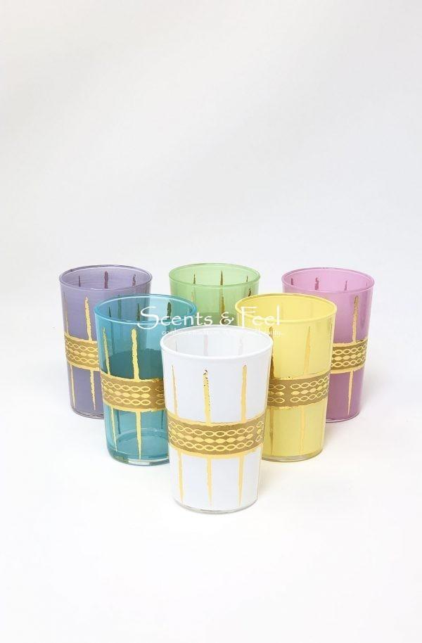 Multicolor Cordes Tea Glass - Set of 6
