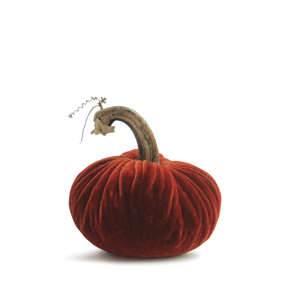 3" Velvet Pumpkin