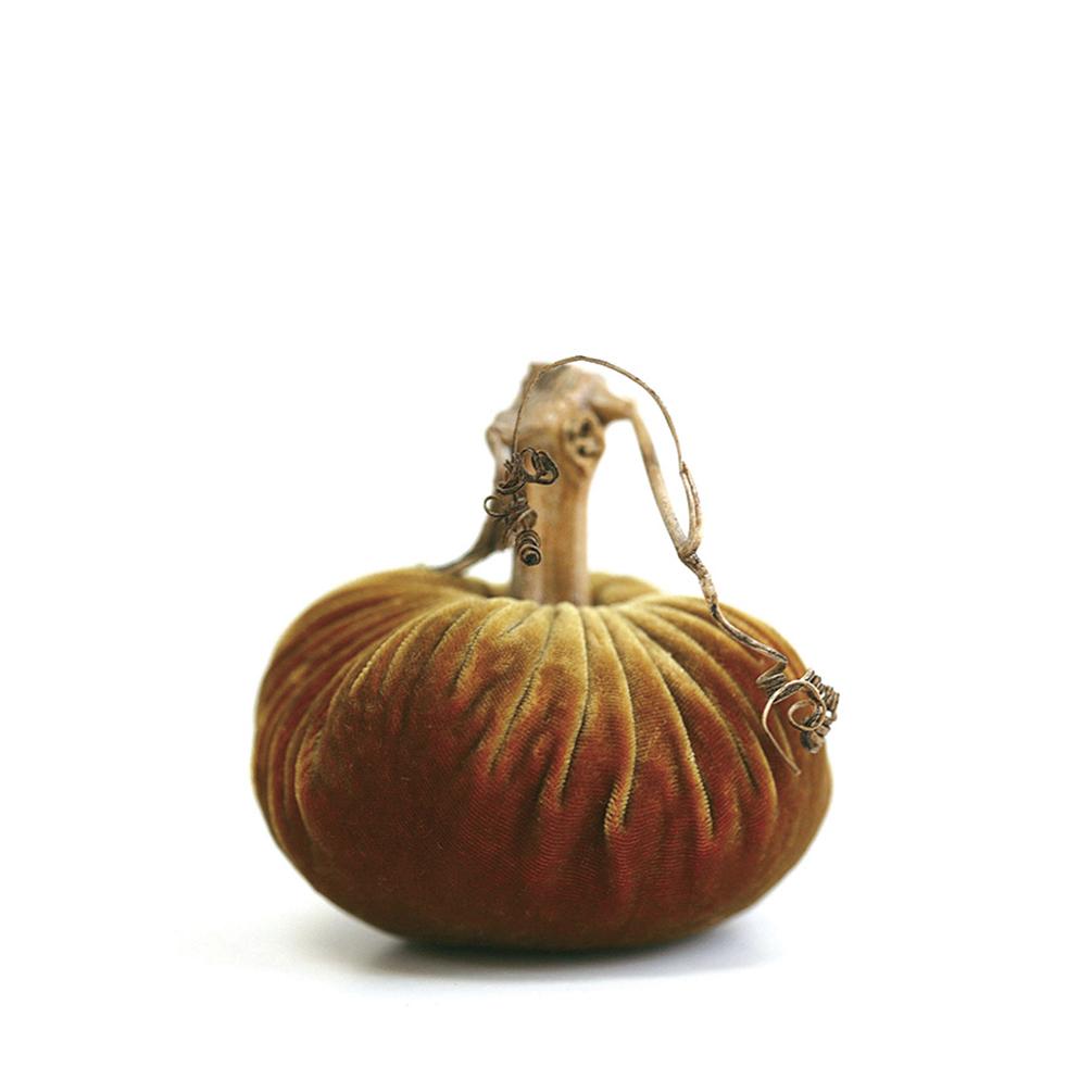 3" Velvet Pumpkin