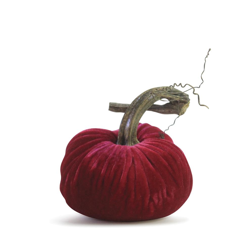 3" Velvet Pumpkin