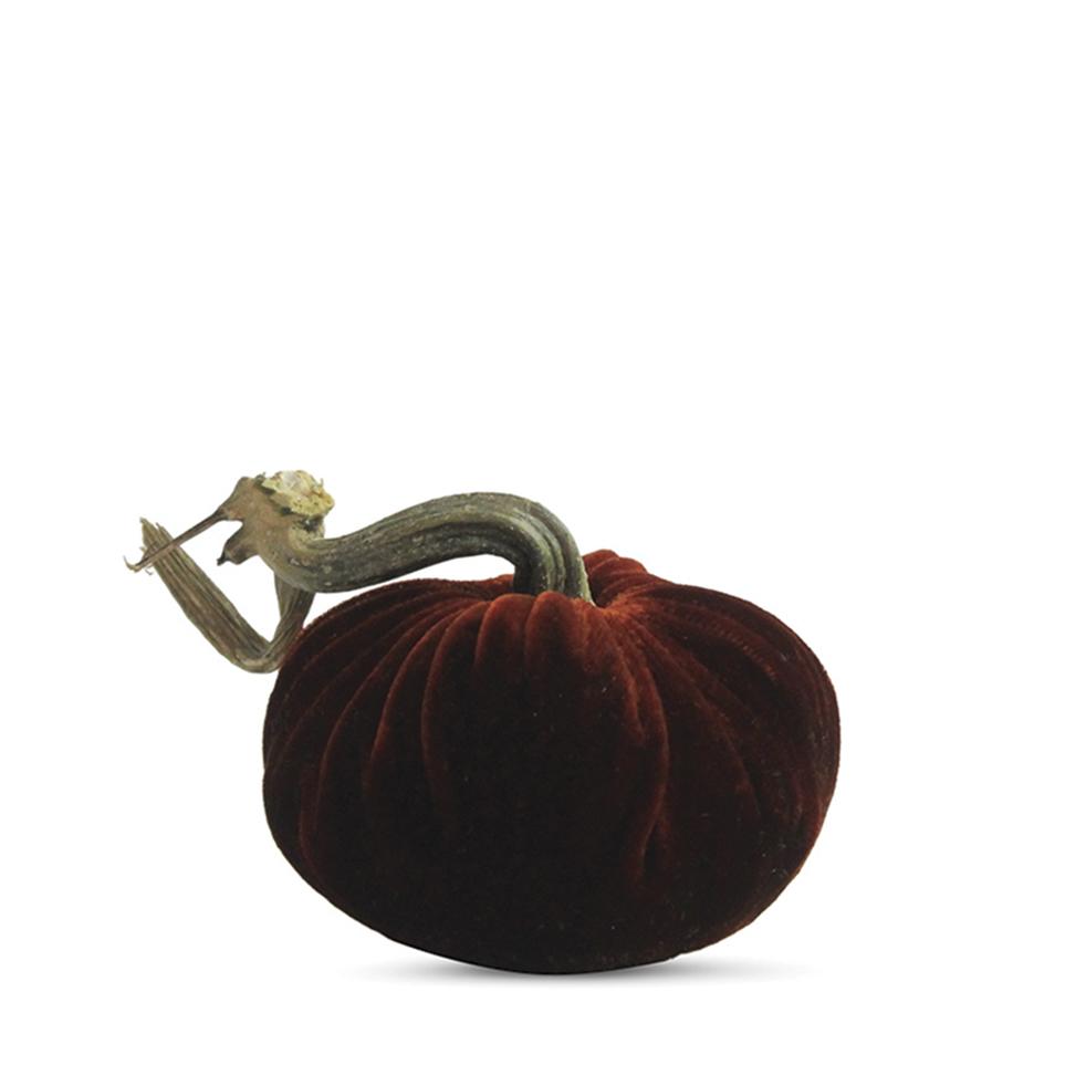 3" Velvet Pumpkin