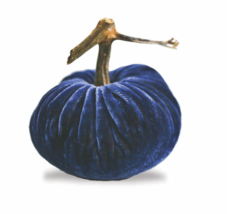 3" Velvet Pumpkin