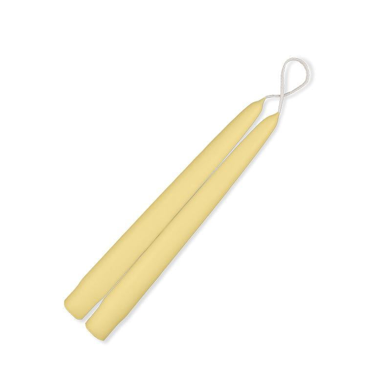 Pair of 9" Taper Candles - Natural Beeswax