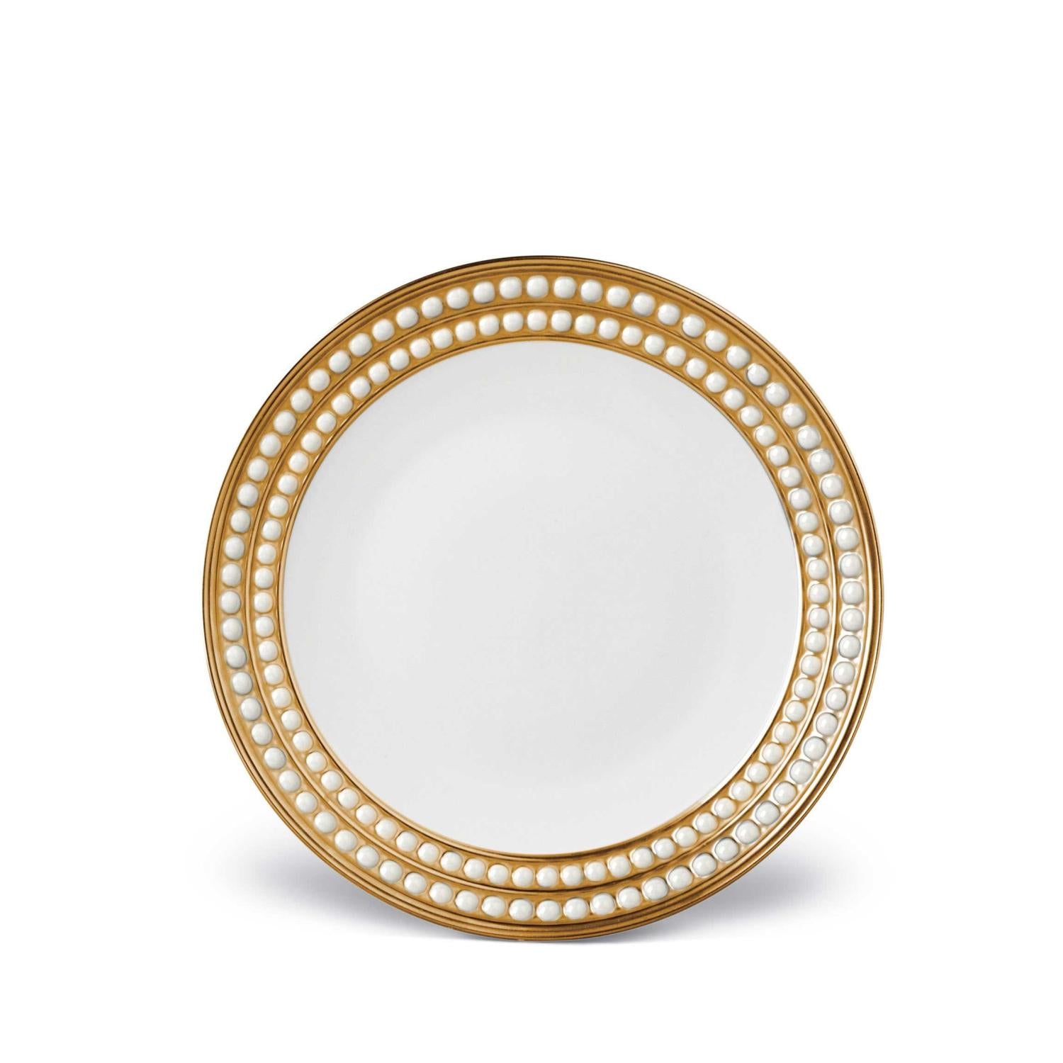 Perlée Gold Dessert Plate