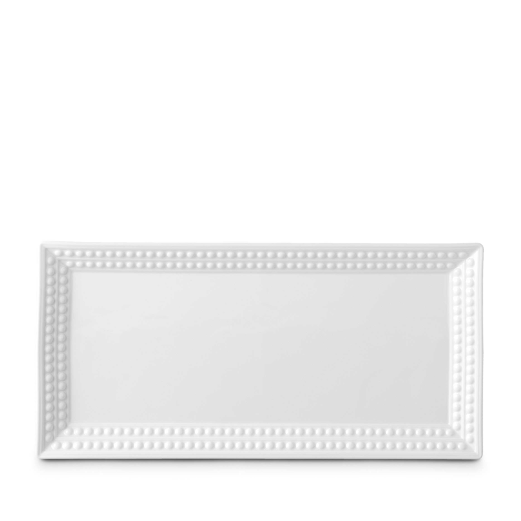 Perlée Rectangular Platter - White