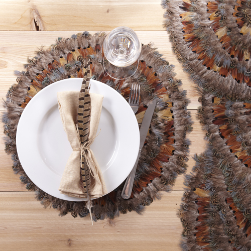 Pheasant Feather Placemat