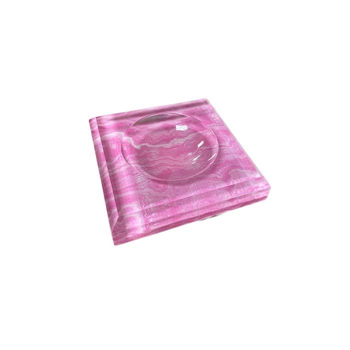 Pink Agate Soap Dish