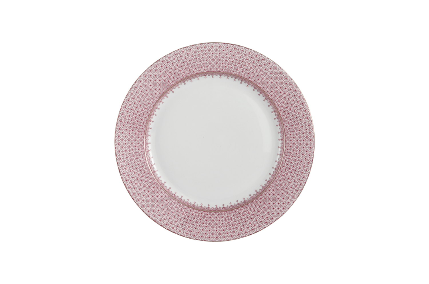 Pink Lace Dessert Plate