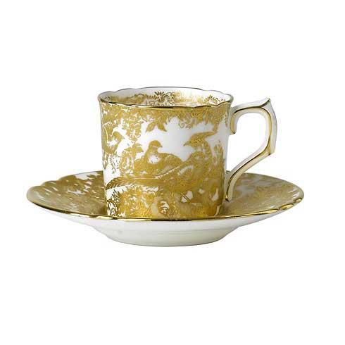 Gold Aves Coffee Saucer